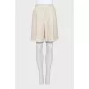 Linen shorts beige