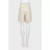 Linen shorts beige