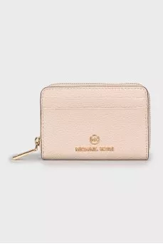 Wallet with gold logo