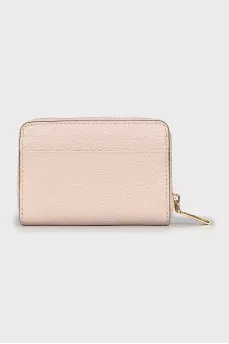 Wallet with gold logo