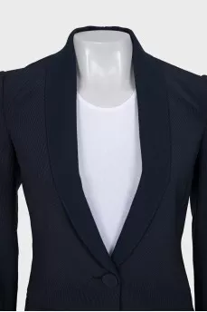 Blue striped jacket