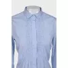 Blue shirt with decor