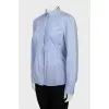 Blue shirt with decor