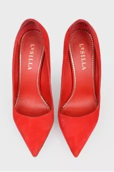 Suede stilettos