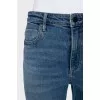 Low rise distressed jeans