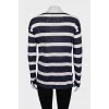 Straight cut striped long sleeve