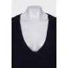 Knitted sweater made of wool and cashmere