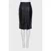 Skirt with accent buttons on the side
