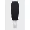 Pleated midi skirt