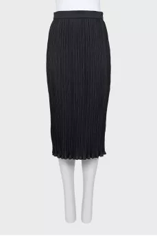 Pleated midi skirt