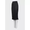Pleated midi skirt