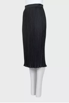 Pleated midi skirt