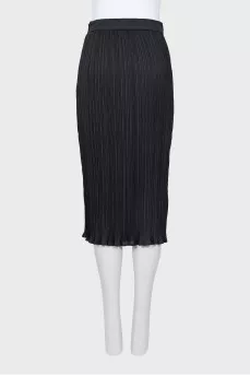 Pleated midi skirt