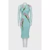 Mesh dress with embroidery
