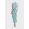 Mesh dress with embroidery
