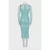 Mesh dress with embroidery