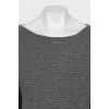 Grey embossed sweater
