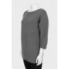 Grey embossed sweater