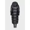 Straight down jacket with hood
