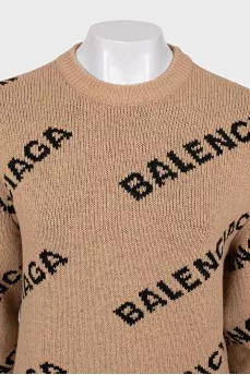 Wool oversized sweater