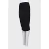 Pencil skirt with a pleat at the back