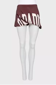 Mini skirt with print