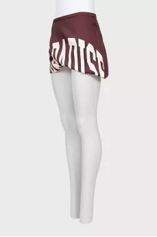 Mini skirt with print