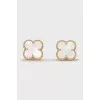 Сережки з жовтого золота Vintage Alhambra