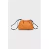 Leather bucket bag with removable strap