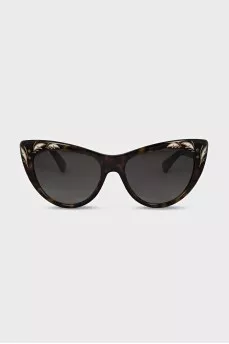 Cat eye sunglasses with pattern
