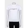 White T-shirt with black logo