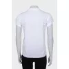 White T-shirt with black logo