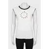 White T-shirt with decor