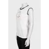 White T-shirt with decor