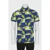 Men's straight cut shirt with print