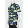 Men's straight cut shirt with print