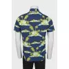 Men's straight cut shirt with print