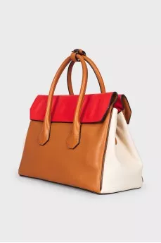 Leather Tote Bag Sommet