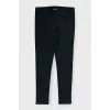 Green wool trousers