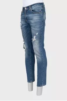 Men's Blue Jeans Boot Cut Fit