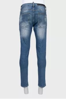 Men's Blue Jeans Boot Cut Fit