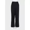 Loose fit wool trousers