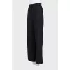 Loose fit wool trousers