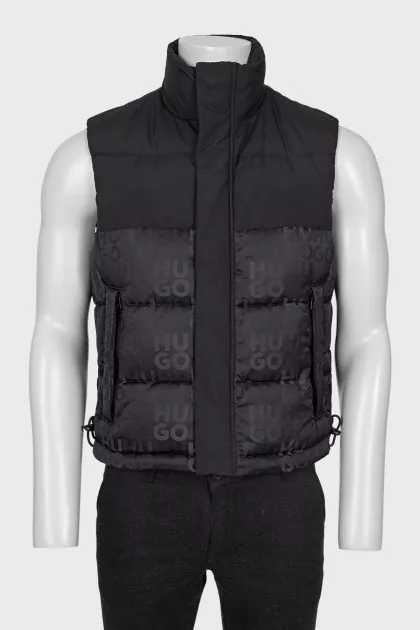 Men's vest with signature print