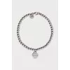 Silver bracelet with heart pendant