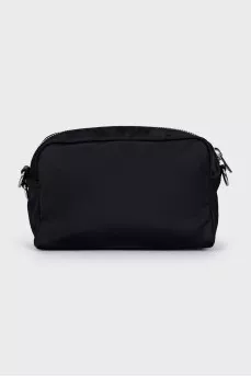 Crossbody bag with branded strap