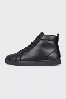 Men's lace-up leather boots