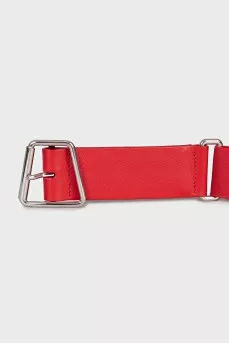 Men's belt with elastic inserts