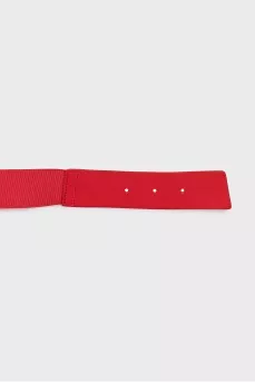 Men's belt with elastic inserts