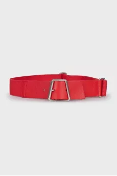 Men's belt with elastic inserts